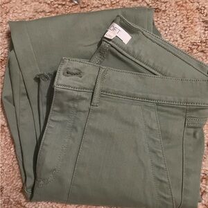 Size 6 Olive Green Dress Pants by Loft